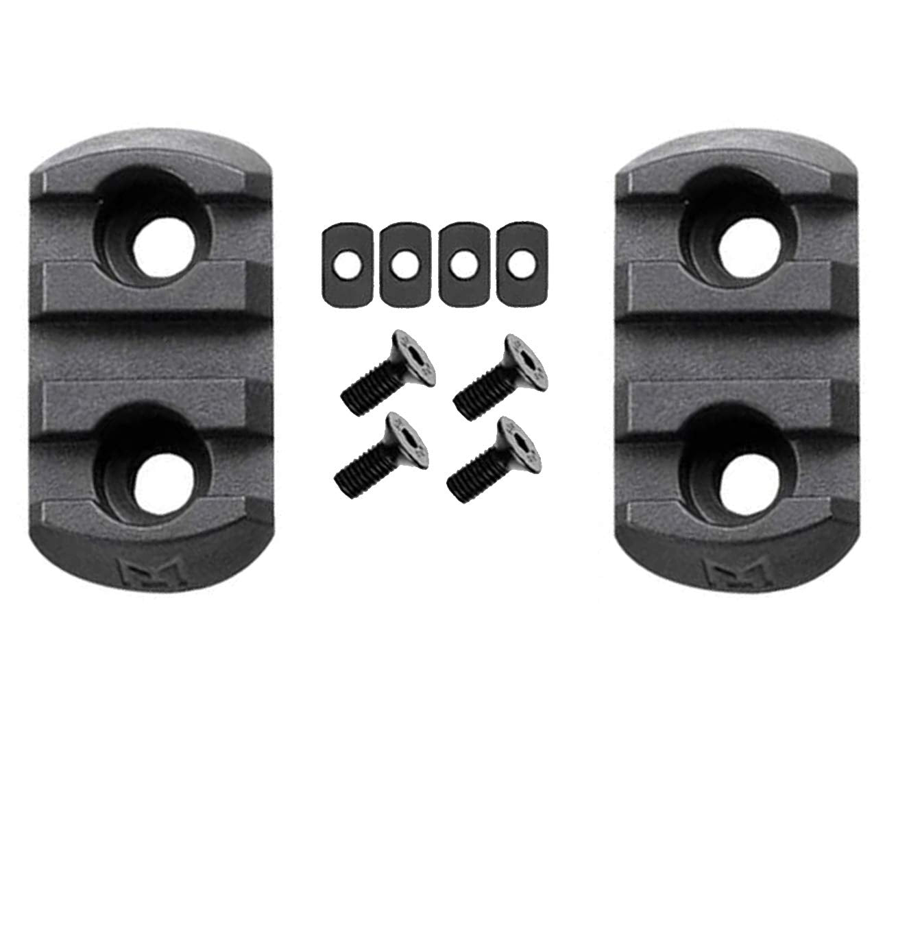 Gotical M-LOK rail adapter compatible with Picatinny accessories.