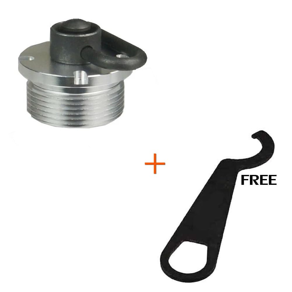 Gotical Mossberg 500 end-cap swivel in action, smooth operation and secure fit.