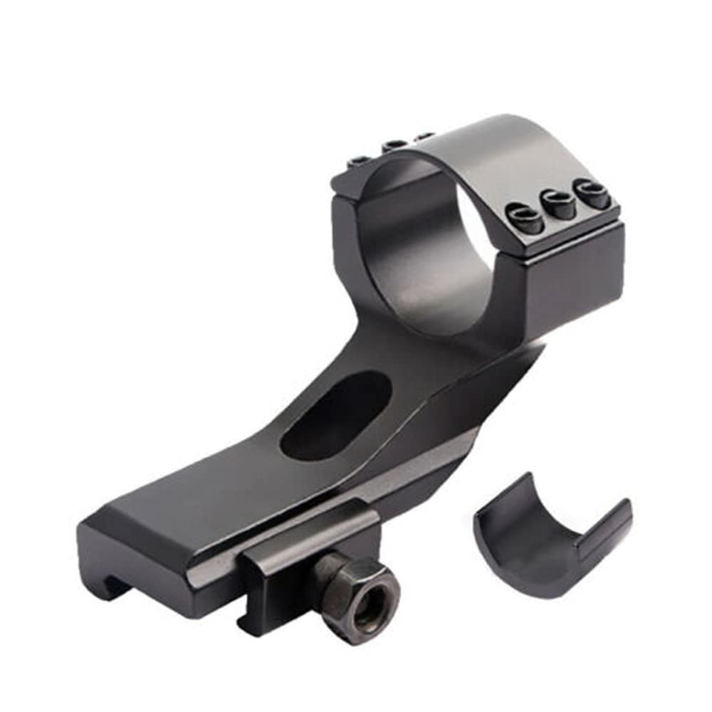 Gotical offset mount side ring fits 25.4mm/30mm scopes on 20mm rails for versatile light placement.