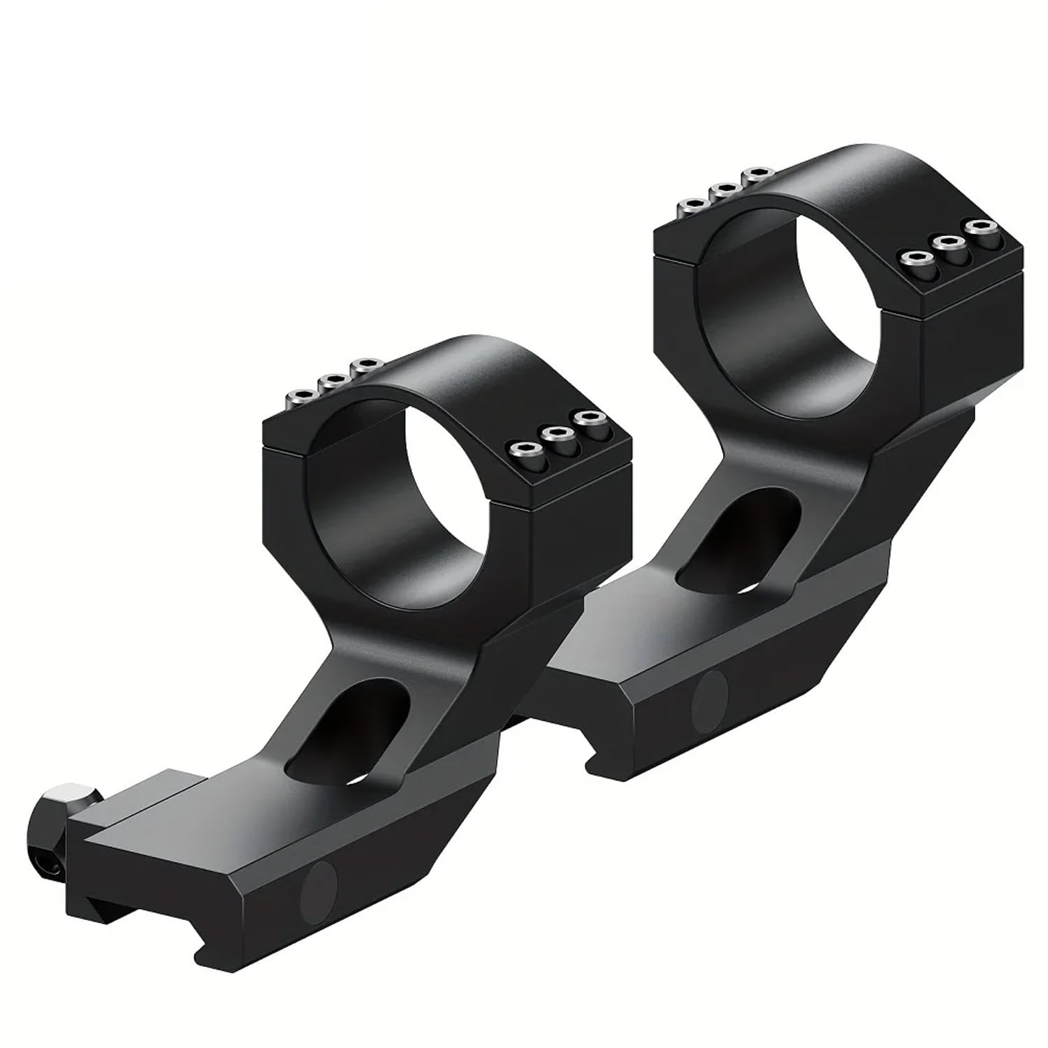 Gotical offset scope rings with 30mm tube offering forward extension for flexible aiming