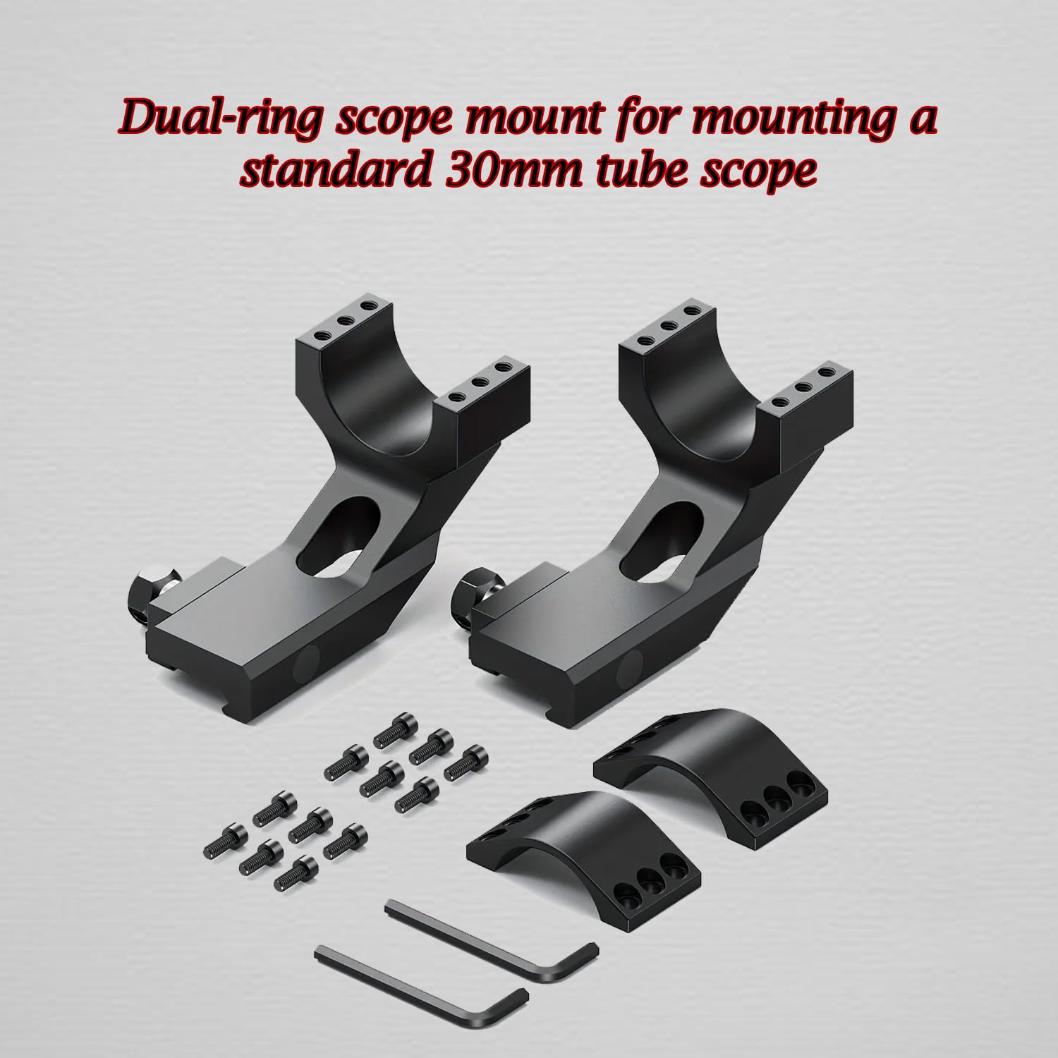 Gotical Picatinny rail mount compatible with optics and accessories