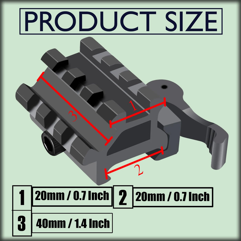 Gotical quick-release dual rail installation demonstrates fast accessory swapping.