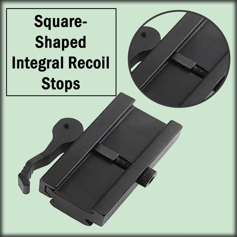 Gotical rail attachment screws and hex key included for secure fit.