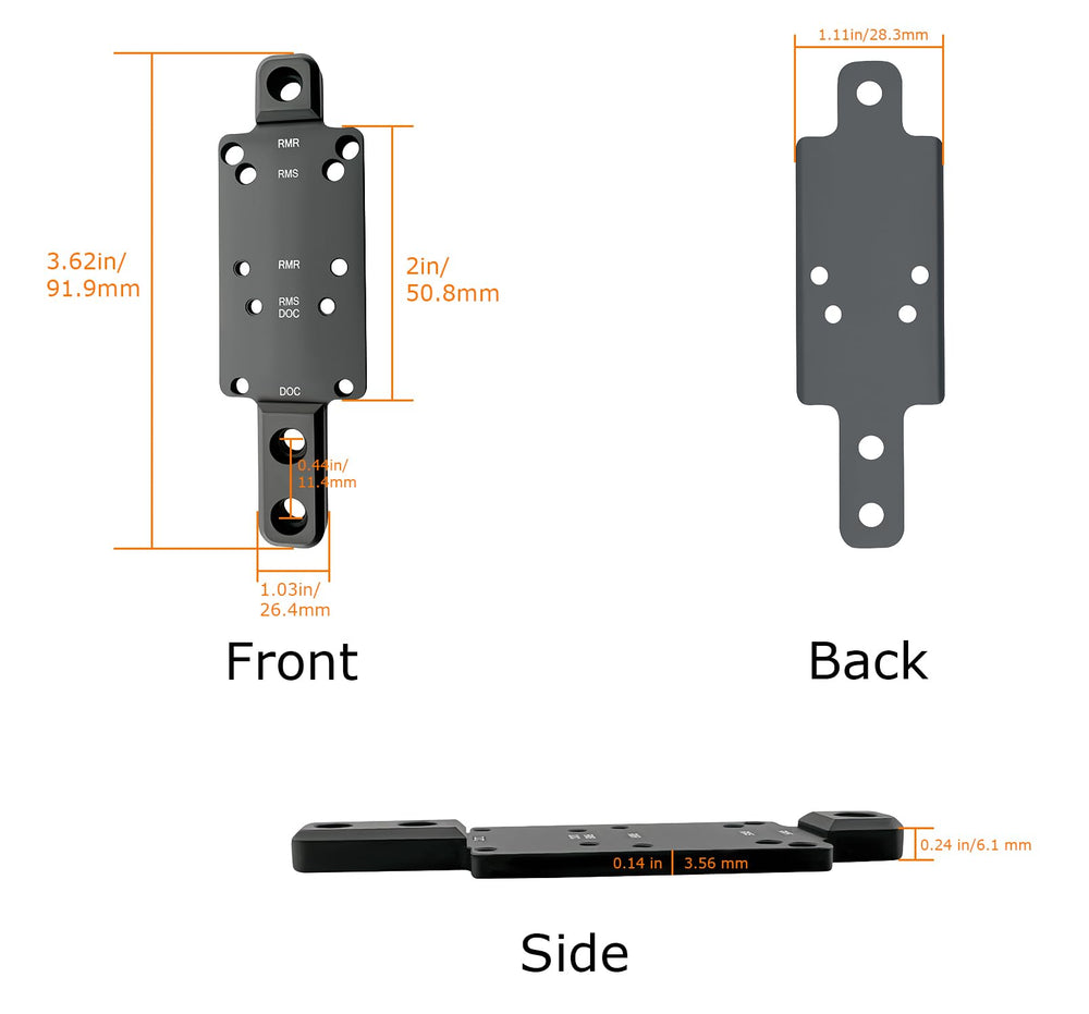 Gotical red dot mount plate on Mossberg 535 enables fast target acquisition
