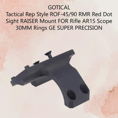 Gotical RMR mount base aluminum close-up reveals sturdy build.