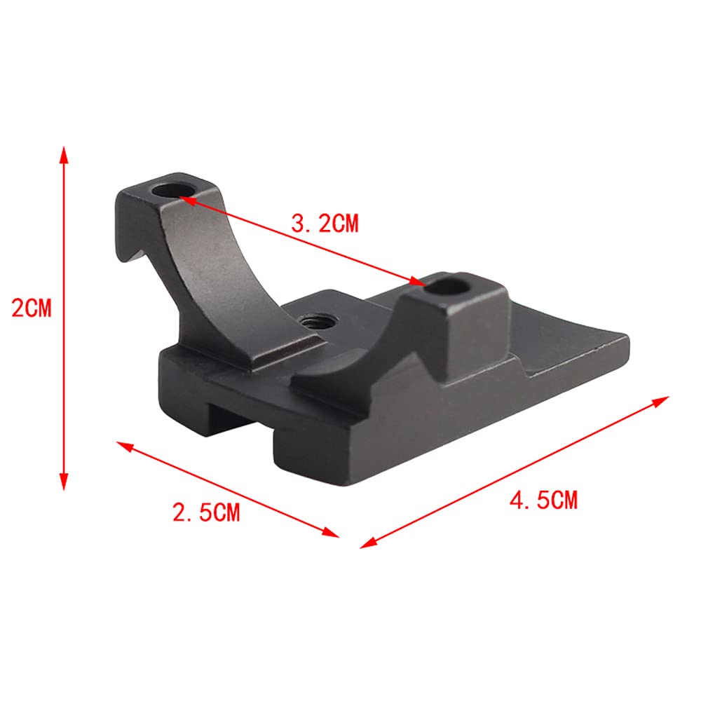 Gotical RMR Mount Base precision-fit for stable zero retention.