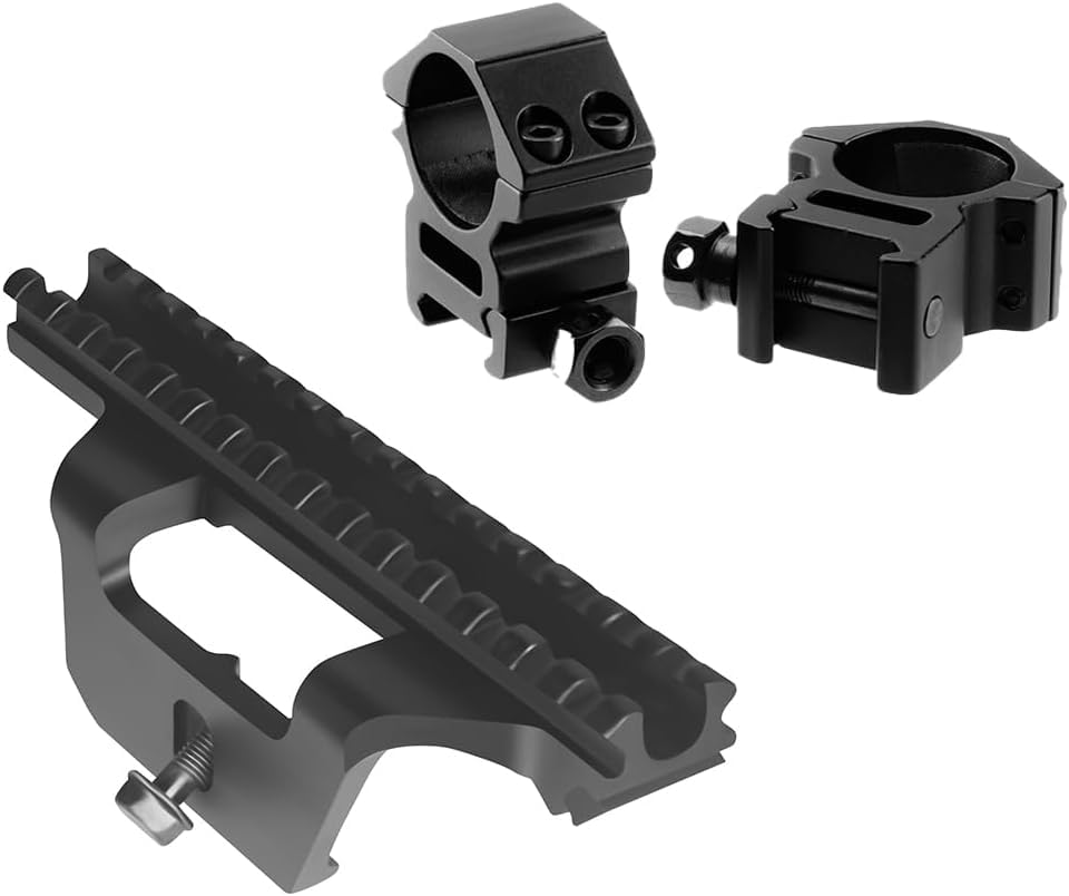 Gotical see-thru mount for M1A/M14 enhances iron sight compatibility and scope alignment
