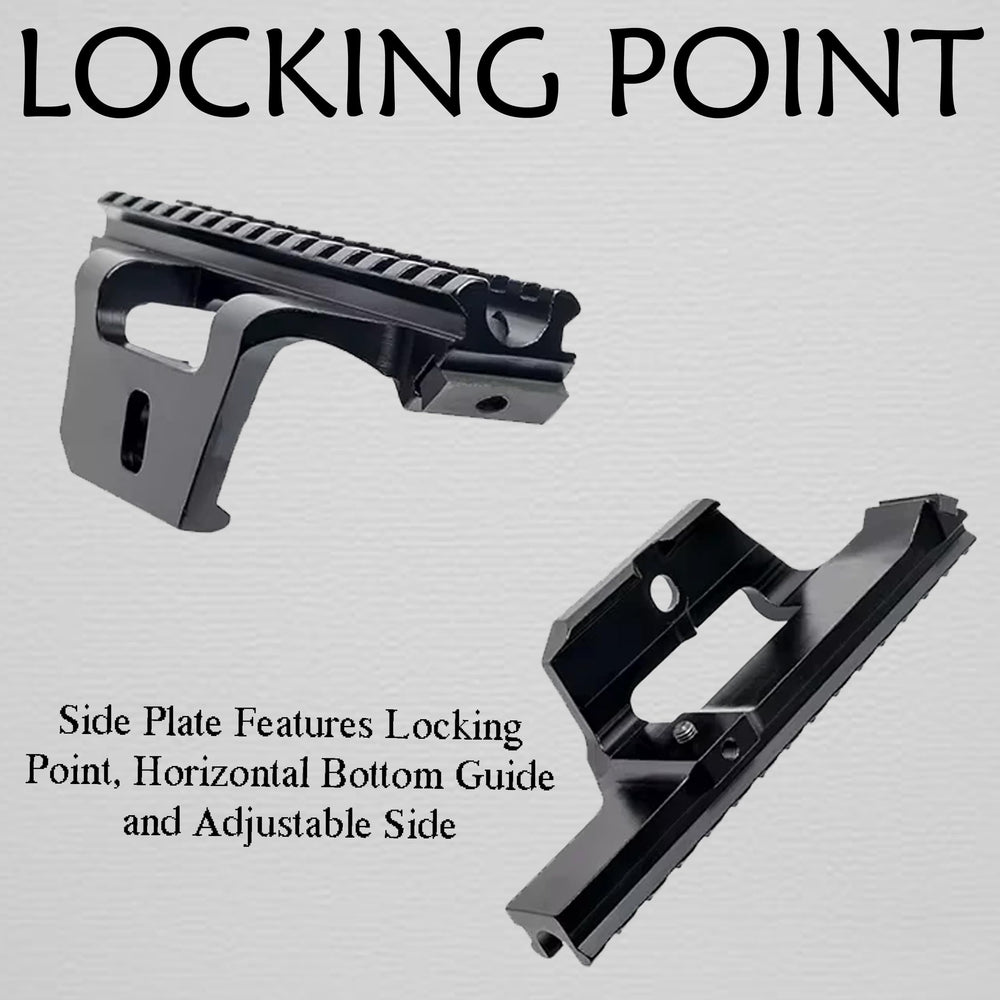 Gotical side plate locking point delivers a rock-solid foundation.
