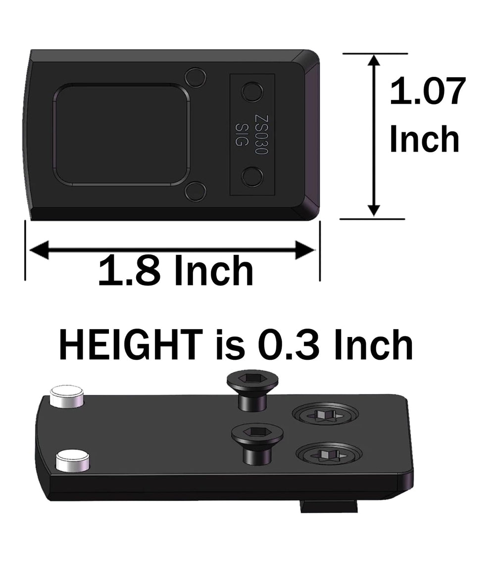 Gotical red dot adapter provides precise, low-profile upgrade for SIG P320 sights