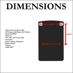 Gotical plate enables non-permanent red dot mounting on SIG P320 rear