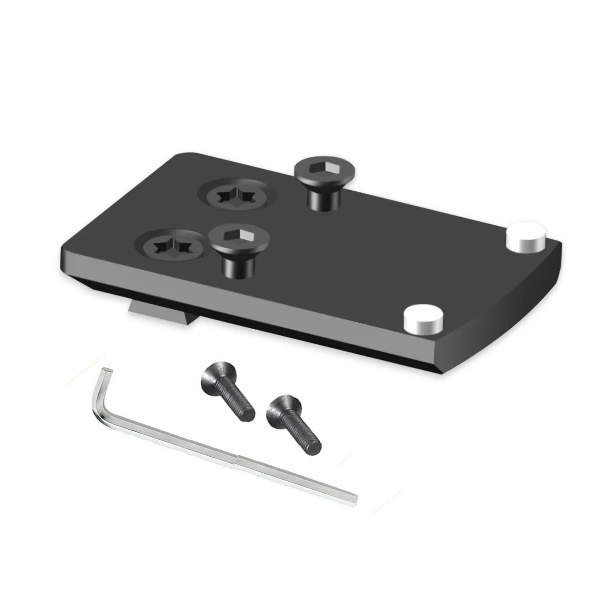 Gotical super-slim mounting plate with red dot adapter for Glock alignment