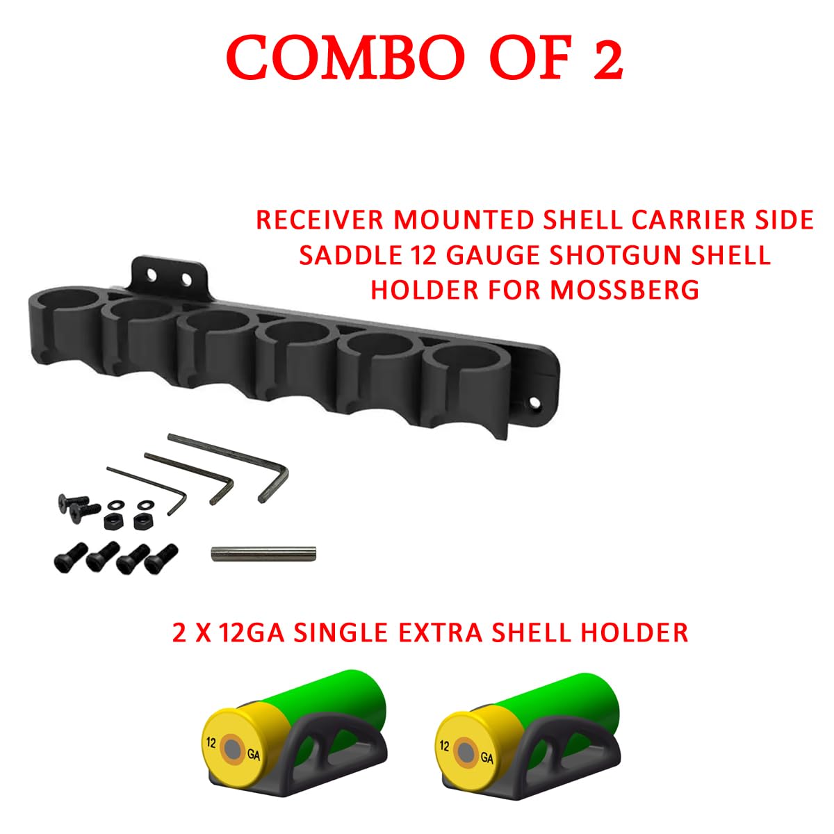 Gotical two extra 12ga shell holders keep ammunition within reach during shoots.