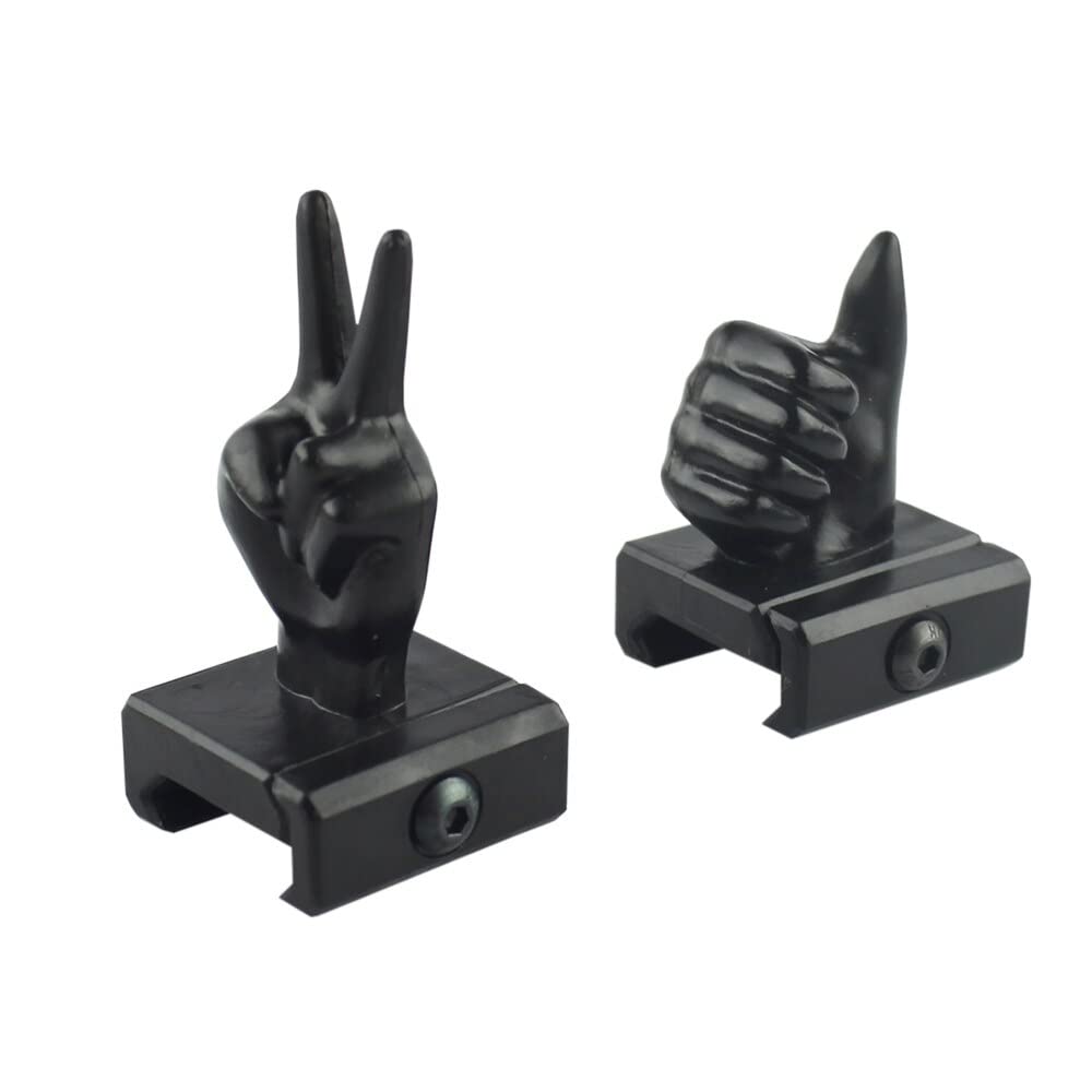 Gotical two sets included for versatile backup sight configurations
