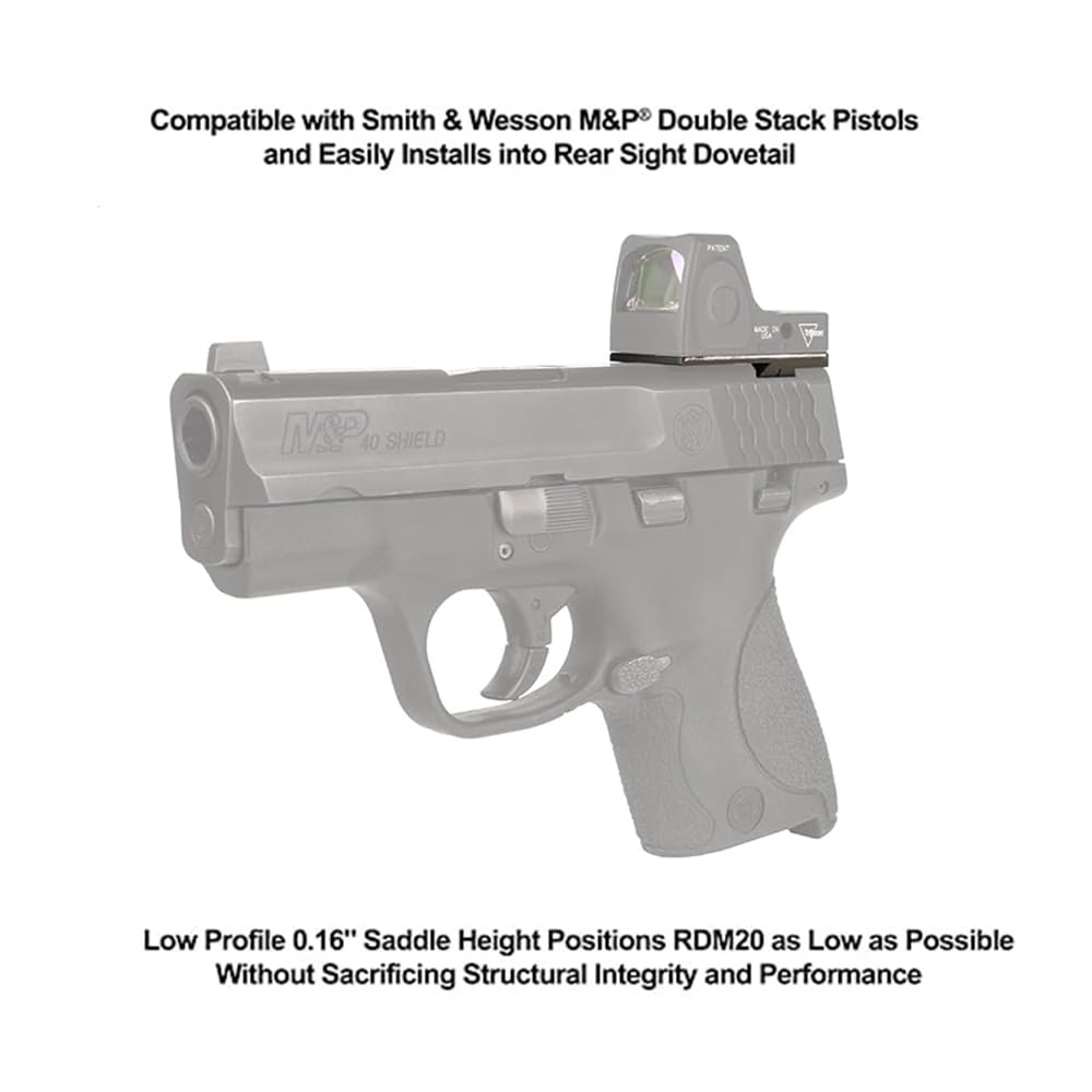Gotical ultra-thin design maintains optimal sight height during shooting sessions.