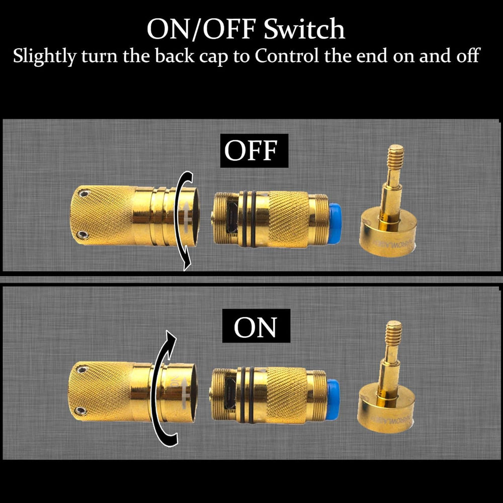Gotical USB charging port enables eco-friendly power for archery laser.