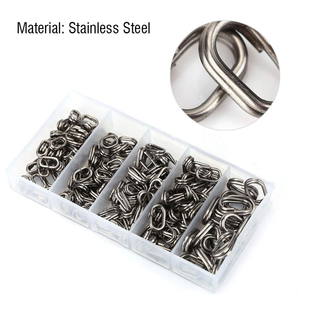 GOTOTOP 9x15mm split ring secures bigger lures and hooks.