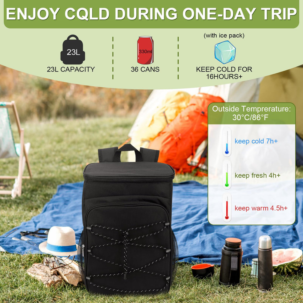 GOTOTOP cooling backpack top pockets keep small items within easy reach.