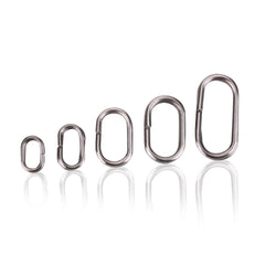 GOTOTOP oval split rings 100pcs packaging, durable stainless steel for tackle.