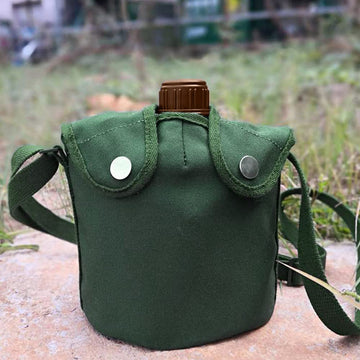GOTOTOP portable canteen set aluminum material, lightweight yet durable for adventures.