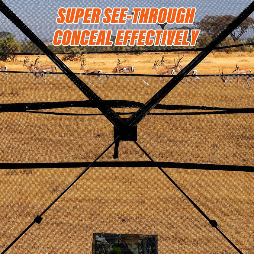 GOTRUTH hunting blind camouflage pattern helps conceal movement in habitat.