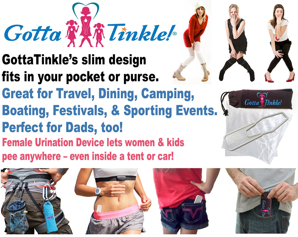 Gotta Tinkle! pink hygiene-care features for easy cleaning and reuse