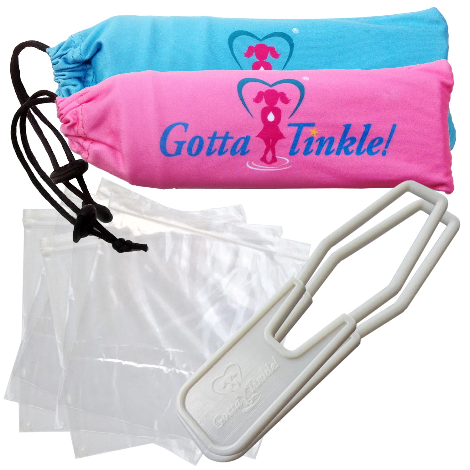 Gotta Tinkle portable female urination device in teal, ideal for travel and discreet use.