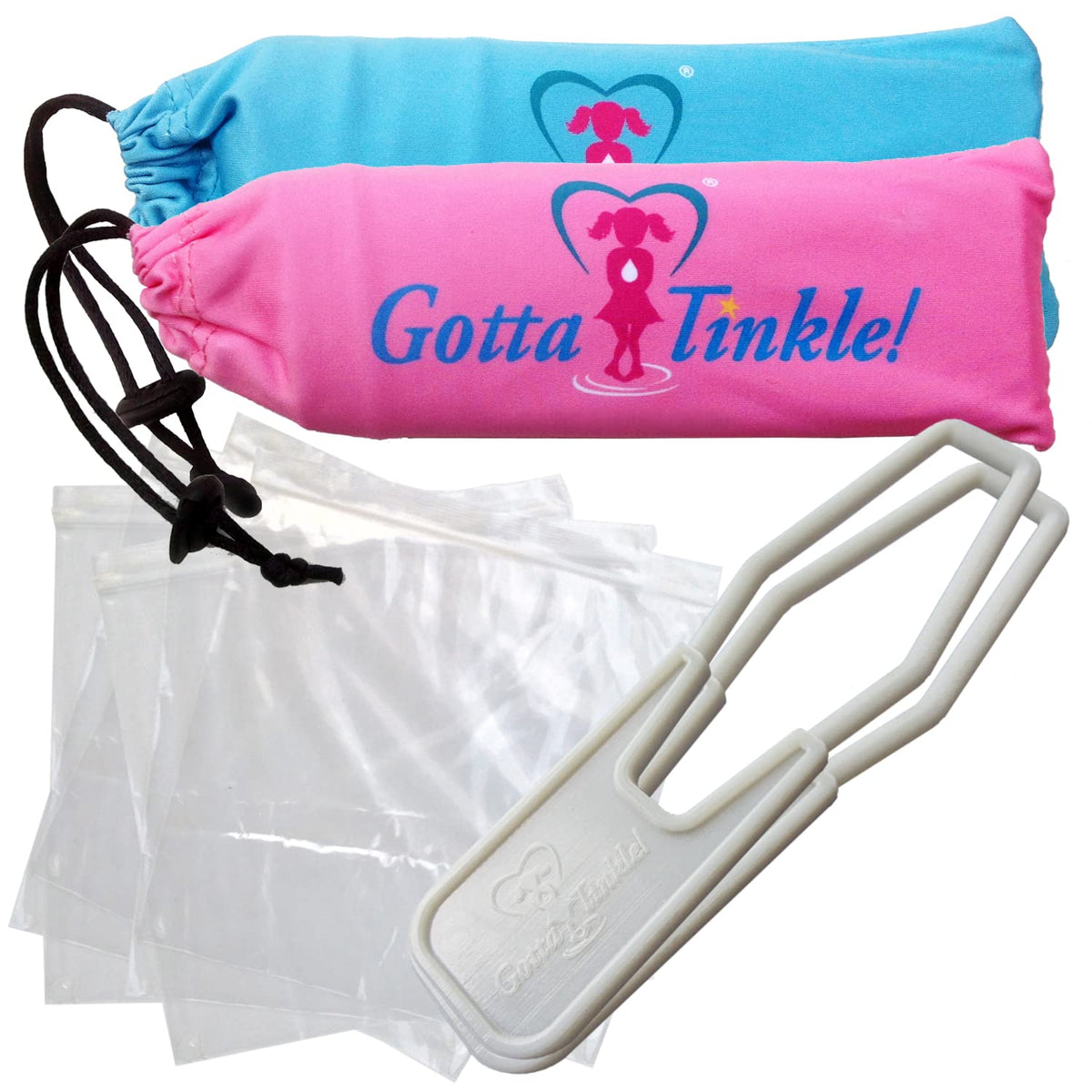 Gotta Tinkle portable female urination device in teal, ideal for travel and discreet use.