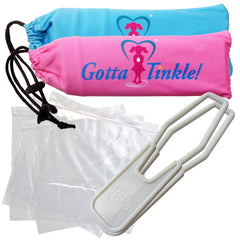 Gotta Tinkle portable female urination device in teal, ideal for travel and discreet use.