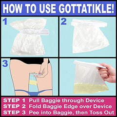 Gotta Tinkle! pink reusable baggie system for mess-free disposal