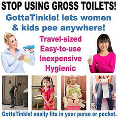 Gotta Tinkle! pink travel case showcases portable on-the-go relief