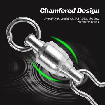 Chamfered edges design for reduced water resistance