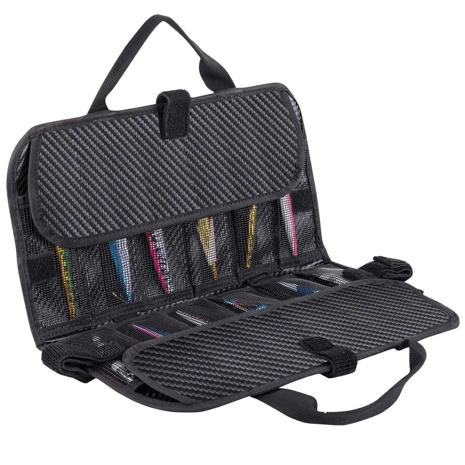 Front view of Goture 24-pocket lure bag