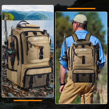 Goture rain cover included protects gear in wet conditions.