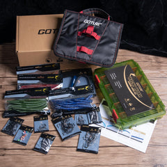 Goture 60pcs 5in wacky worms in vibrant colors for bass action.