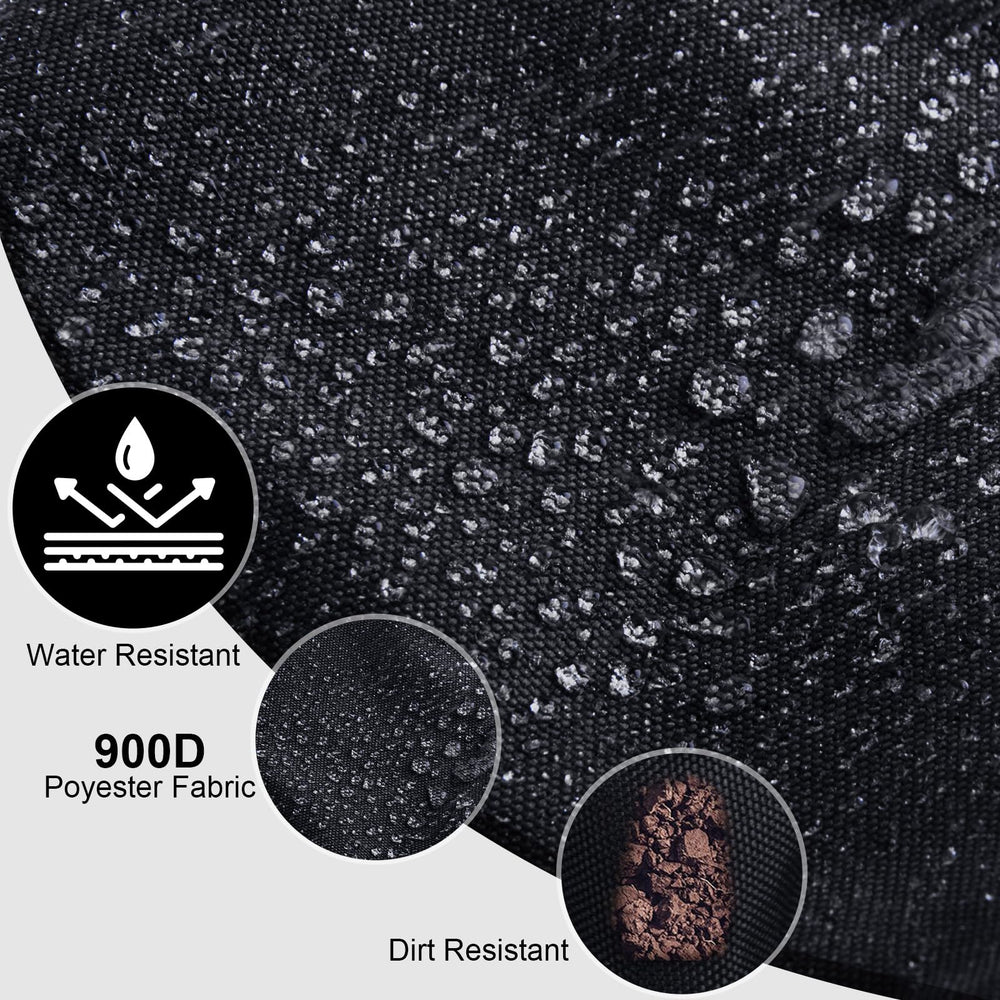 Goture fishing backpack close-up on 900D fabric highlights durability and rain protection