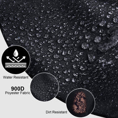 Goture fishing backpack close-up on 900D fabric highlights durability and rain protection