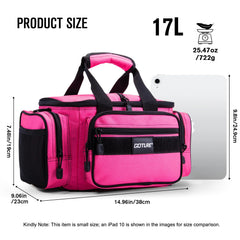 Goture fishing tackle bag shoulder strap comfortable and adjustable.
