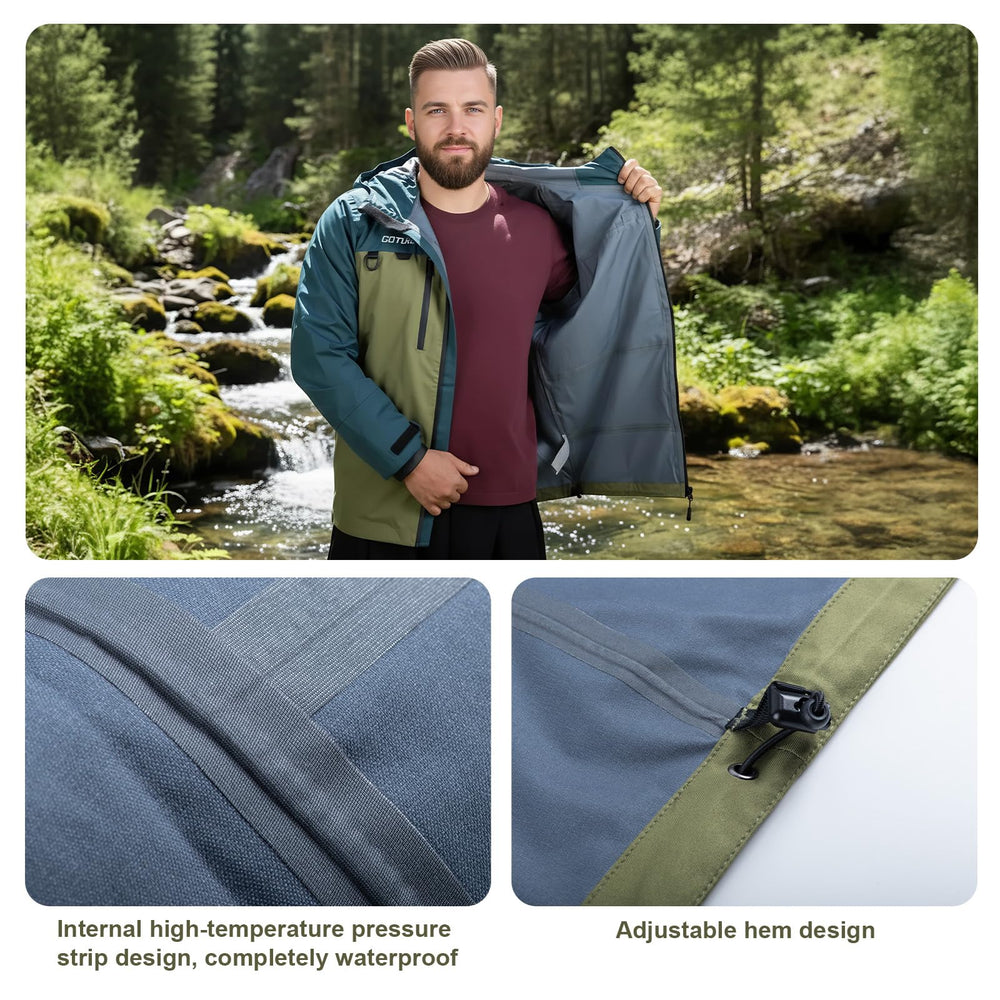 Goture fishing wading jacket hand warmer pockets provide warmth and storage