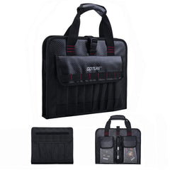 Back view with external pockets on Goture jig bag