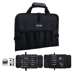 Goture Jig Bag water-resistant exterior protects tackle on boat trips.
