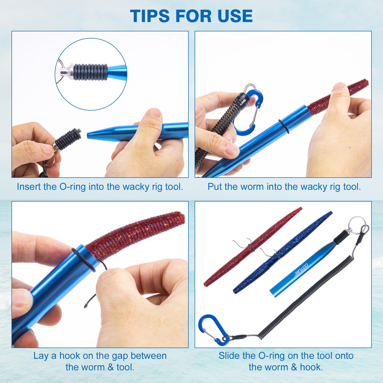 Goture nail weights and beads for precise sinker setups