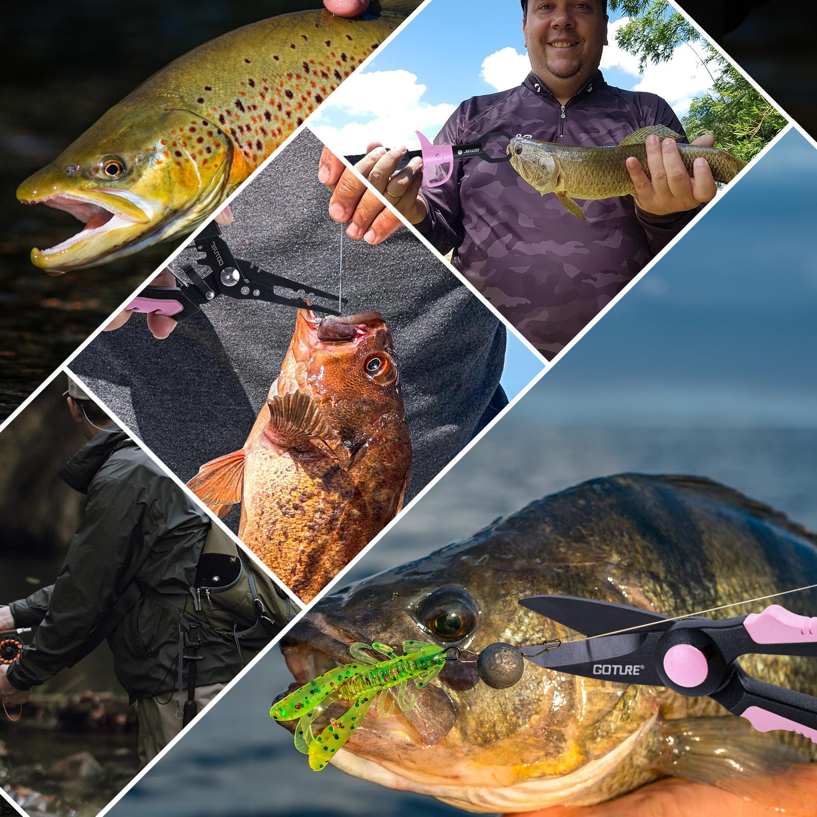 Goture pink saltwater kit gift set ideal for anglers.