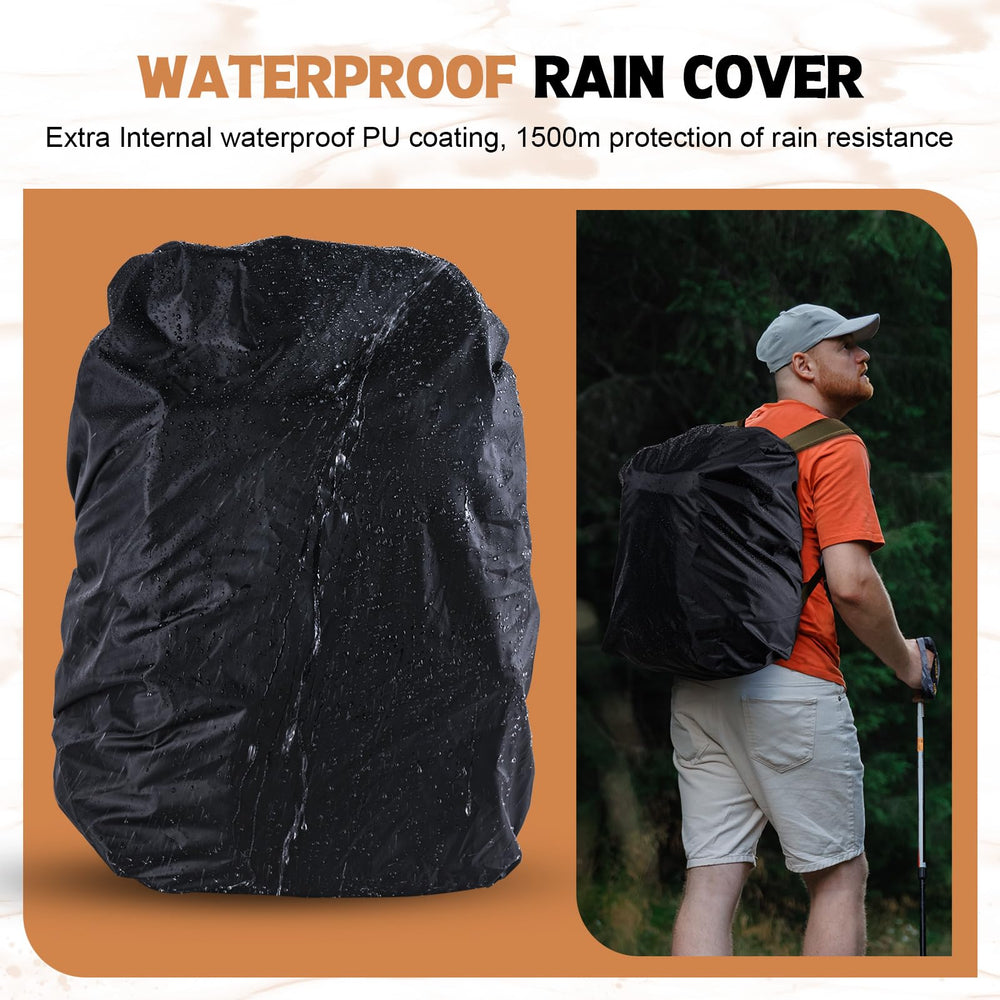 Goture rain cover stowed in pouch for weather-ready protection.