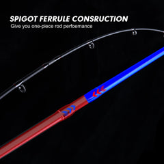 Ultralight GOTURE 4-piece fishing rod, highly portable for travel.