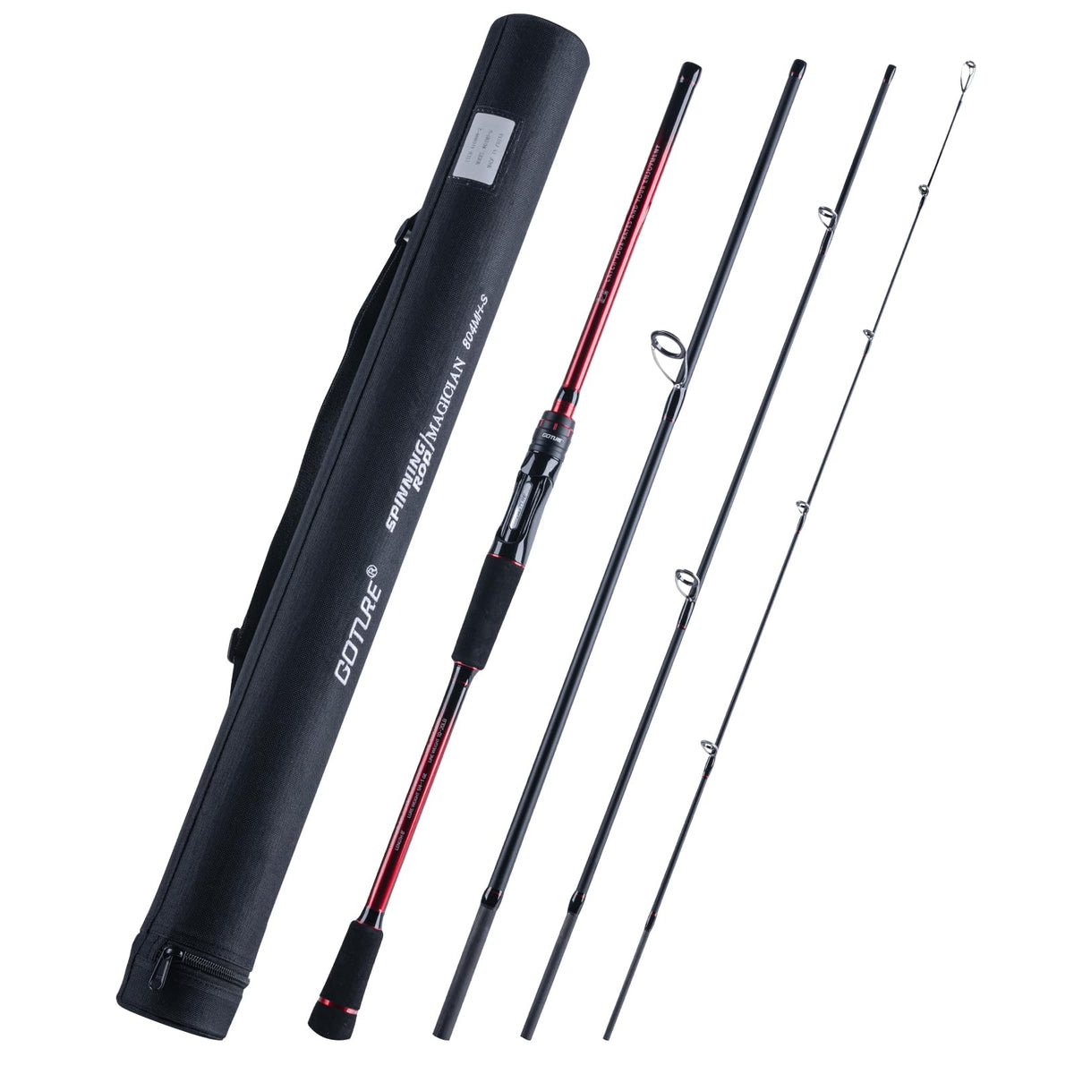 GOTURE travel fishing rod 24T 4-piece assembled