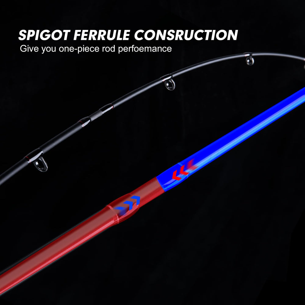 4-piece travel rod with EVA split grip