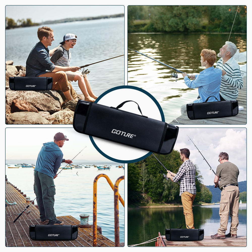 Goture travel-ready rod and reel kit for saltwater and freshwater trips.