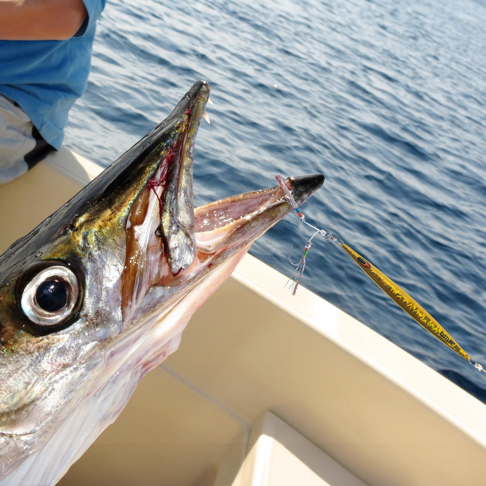 Goture vertical jig set includes five 160g lures for saltwater use