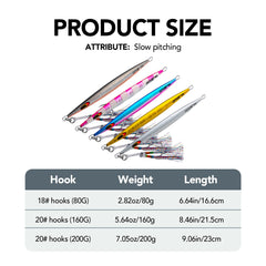 Goture vertical jig handcrafted durability with silk monohooks