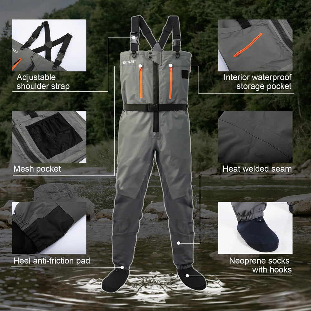 Goture adjustable waist belt fits a wide range of sizes for a personalized fit.